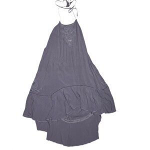 Free People Lavender Halter INTIMATELY Women’s Heat Wave Tunic Mini Dress luxe